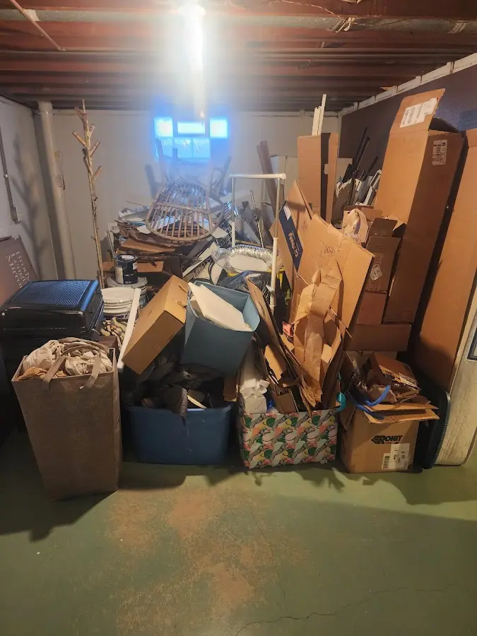 Roll-off dumpster container at job site for Yard Waste Dumpster Rental in Paradise